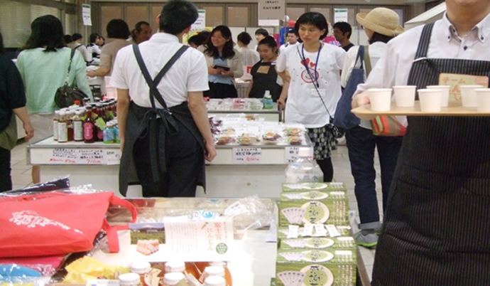 東急百貨店にて80万円の売り上げ